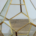 Pentagon Ball Shape Otwarte szklane terrarium geometryczne